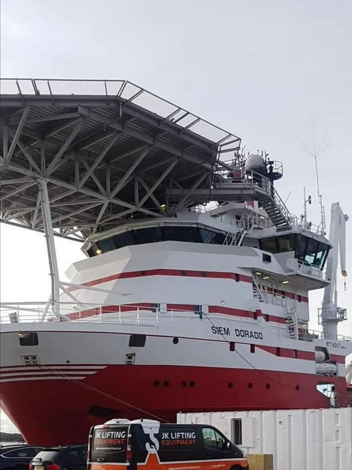 Vessel where Tyne Rope Access carried out ballast tank repairs and mast access work